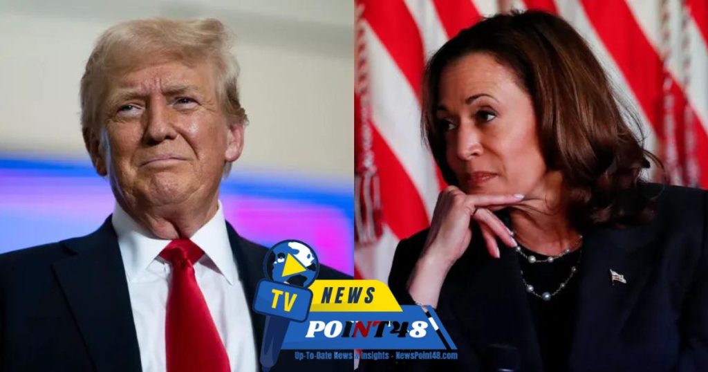 Trump and Harris debate image | newspoint48