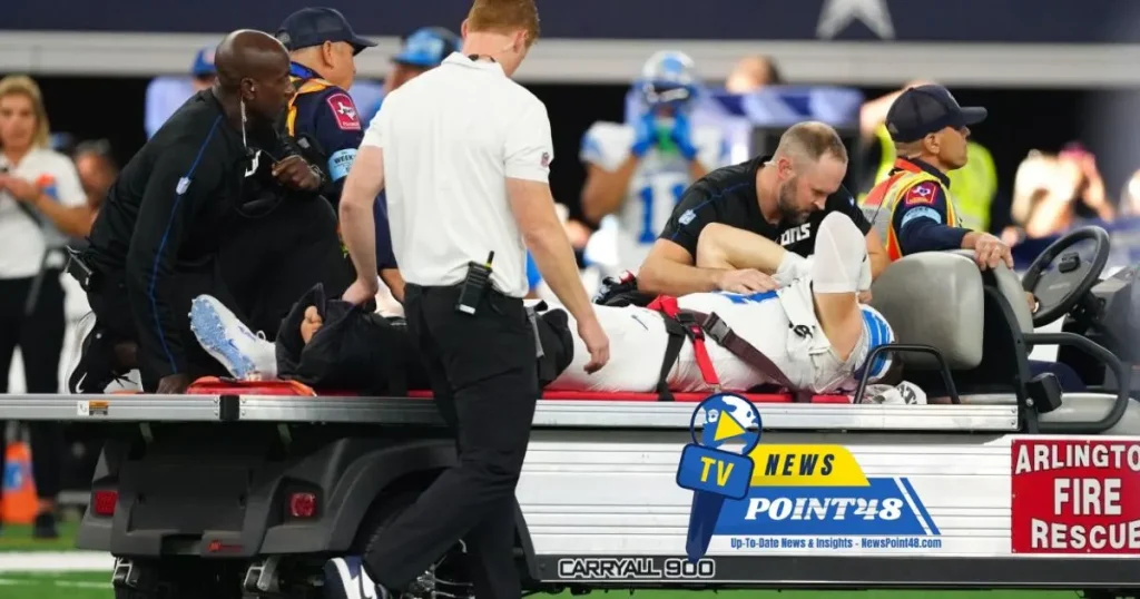 Detroit Lions Star Pass Rusher Aidan Hutchinson Carted Off Field With Broken Tibia | Newspoint48