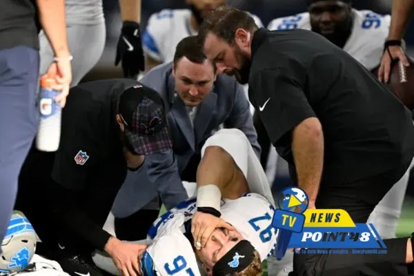 Detroit Lions Star Pass Rusher Aidan Hutchinson Carted Off Field With Broken Tibia | Newspoint48